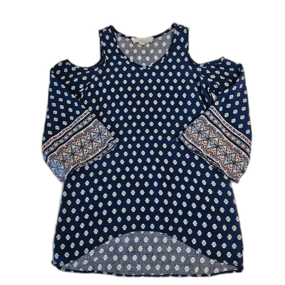Pink Republic Girl's Cold-Shoulder Blouse - Size 7/8